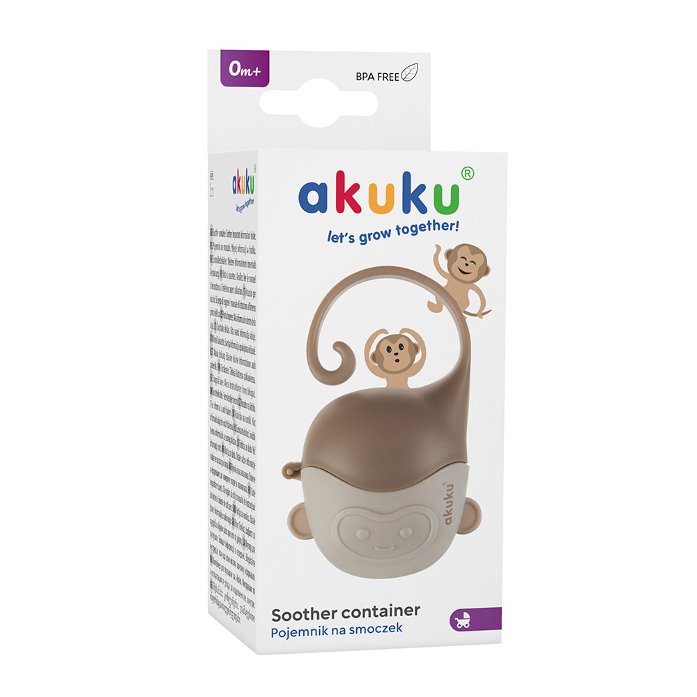 Cutie Suzete Akuku Maimuțică cu Agățătoare - imagine 2