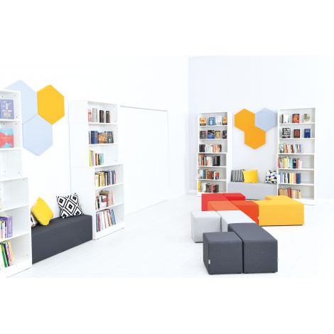 Puf Ignifug Inflamea Single Orange Moje Bambino - imagine 4