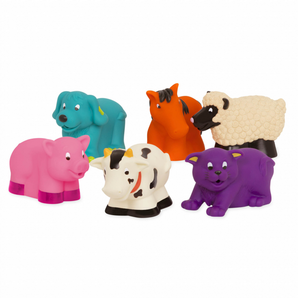 Set 6 jucării baie Battat - Animale ferma