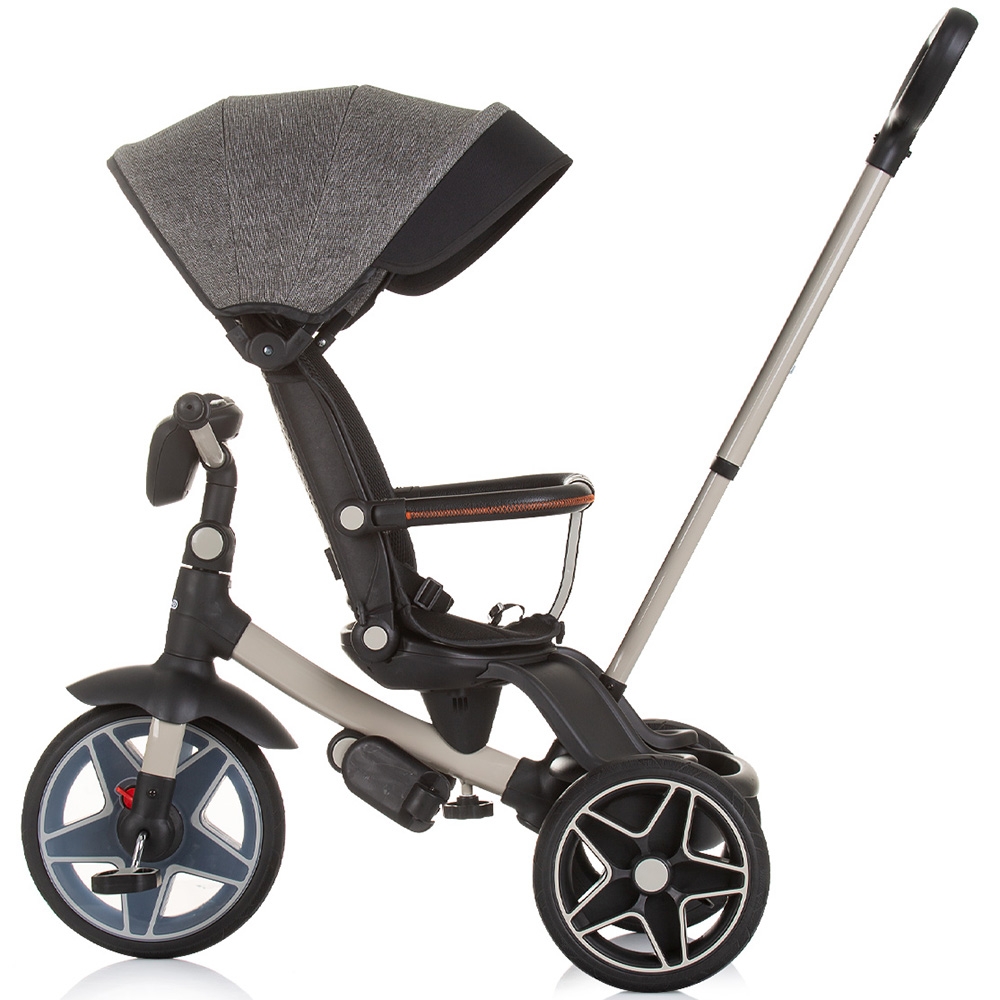 Tricicleta Chipolino Derby Granite, Copertină și Scaun Reversibil - imagine 5