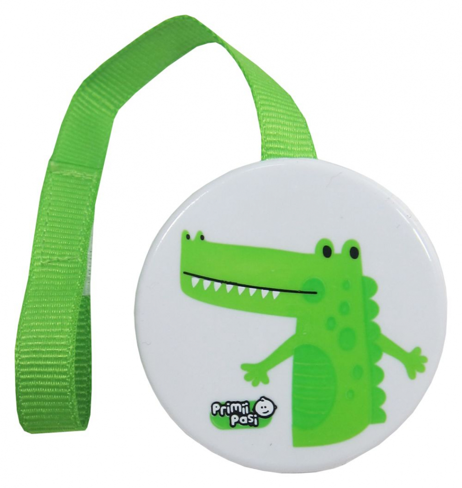 Lanțisor suzetă Primii Pasi Crocodil cu clips