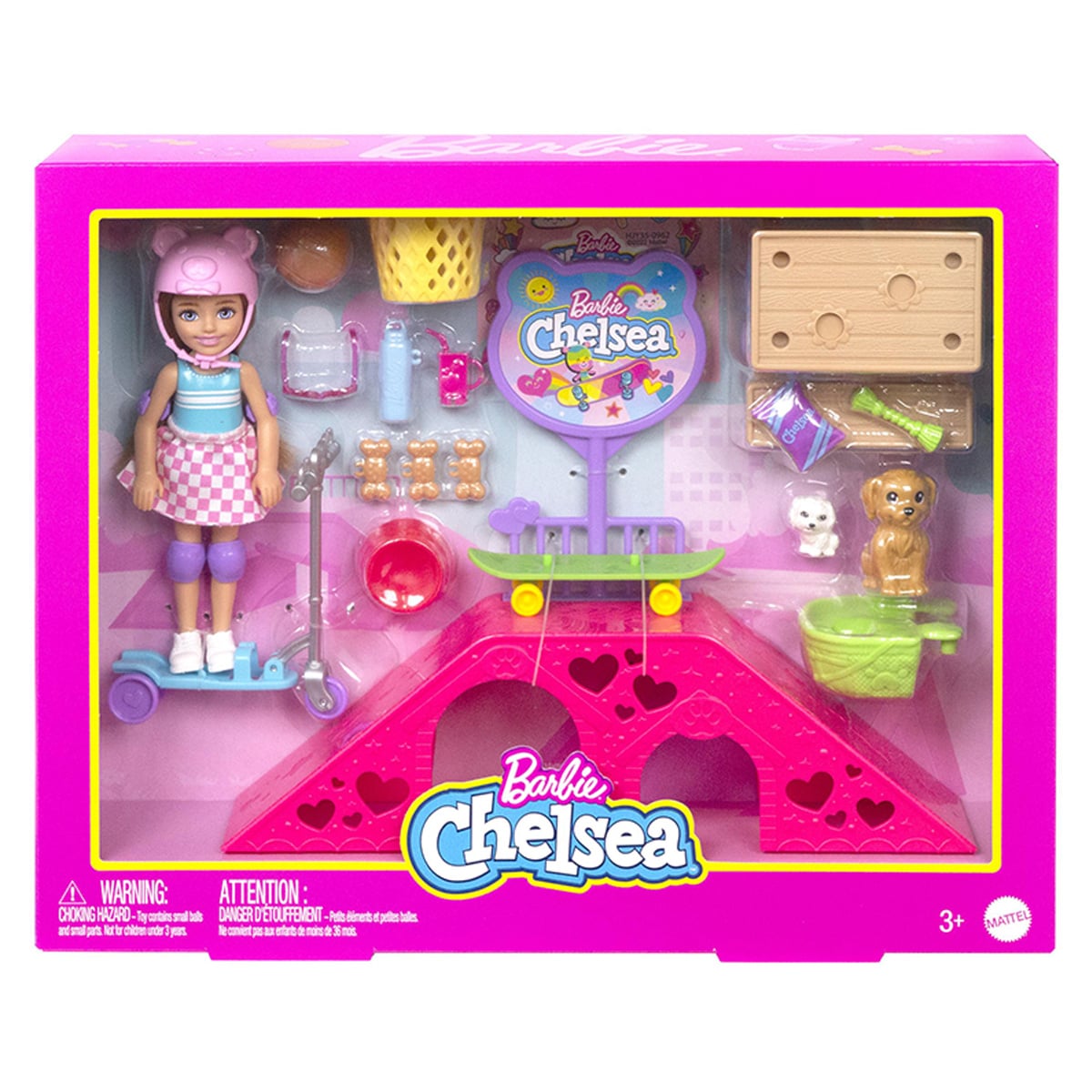 Set Barbie Chelsea Skatepark cu Accesorii