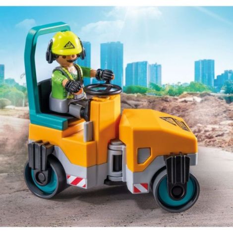 Playmobil Compactor Asfalt | Jucărie Construcții - imagine 6