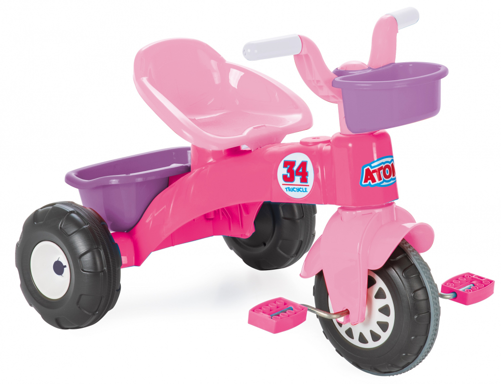 Tricicleta Pilsan Atom Pink | Sigură 3+ ani