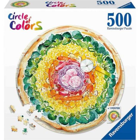 Puzzle Pizza Ravensburger 500 piese - Relaxare - imagine 2