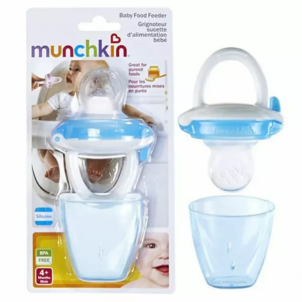Munchkin Dispozitiv Hranire Silicon Blue 4L+