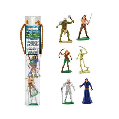 Tub Eroi si Monstrii Safari Ltd - 6 Figurine