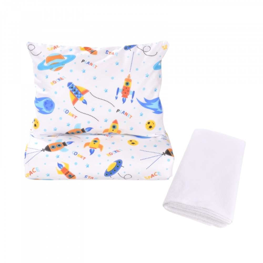 Lenjerie Copii Planete Rachete Confort Family - imagine 4