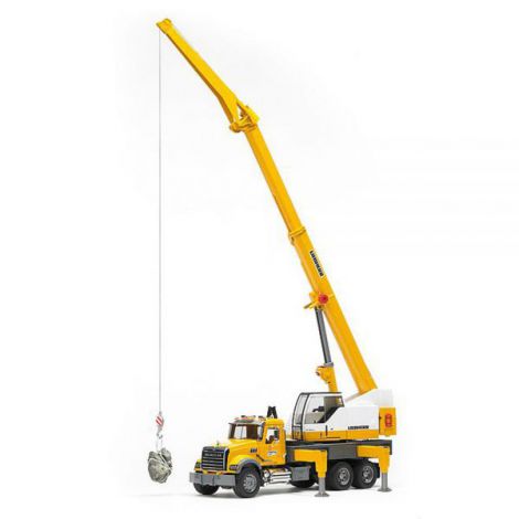 Camion Mack Granite Bruder cu Macara Liebherr - imagine 3