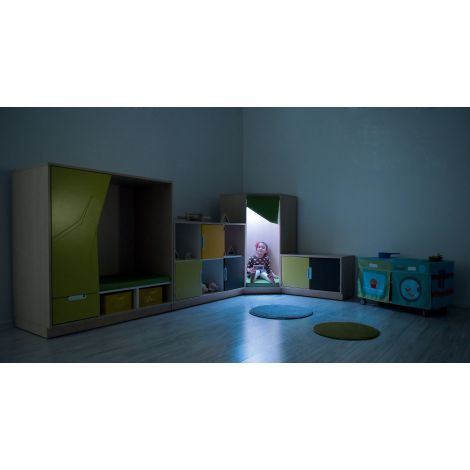 Dulap colt relaxare Artar Moje Bambino cu LED - imagine 15