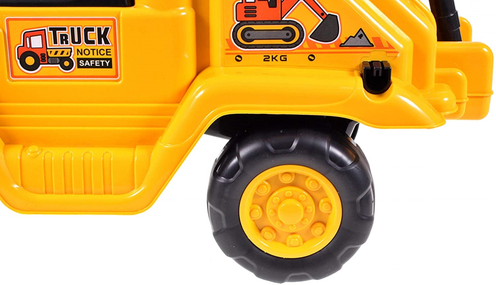 Excavator Malplay Rutschauto Galben 25kg - imagine 9
