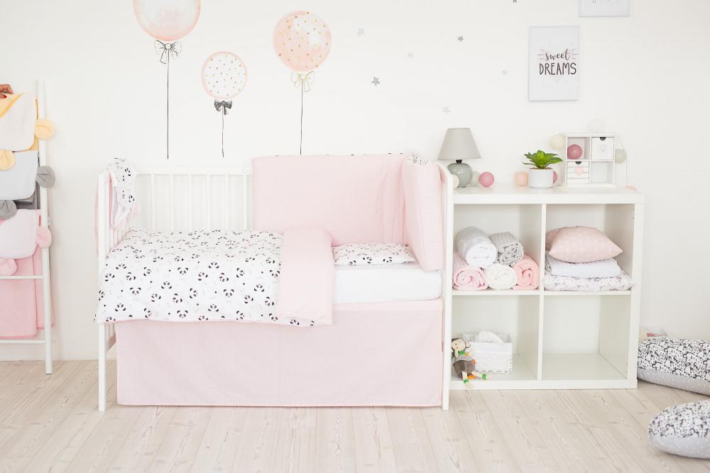 Set Pat Bebelusi Pink Panda, Bumbac 100%, 3 Piese - imagine 3