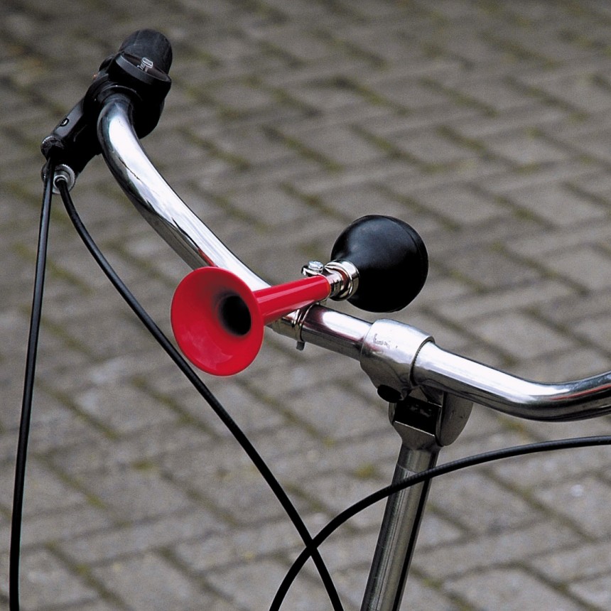 Claxon Mini-Trompetă Roșie Bike Fun - imagine 3