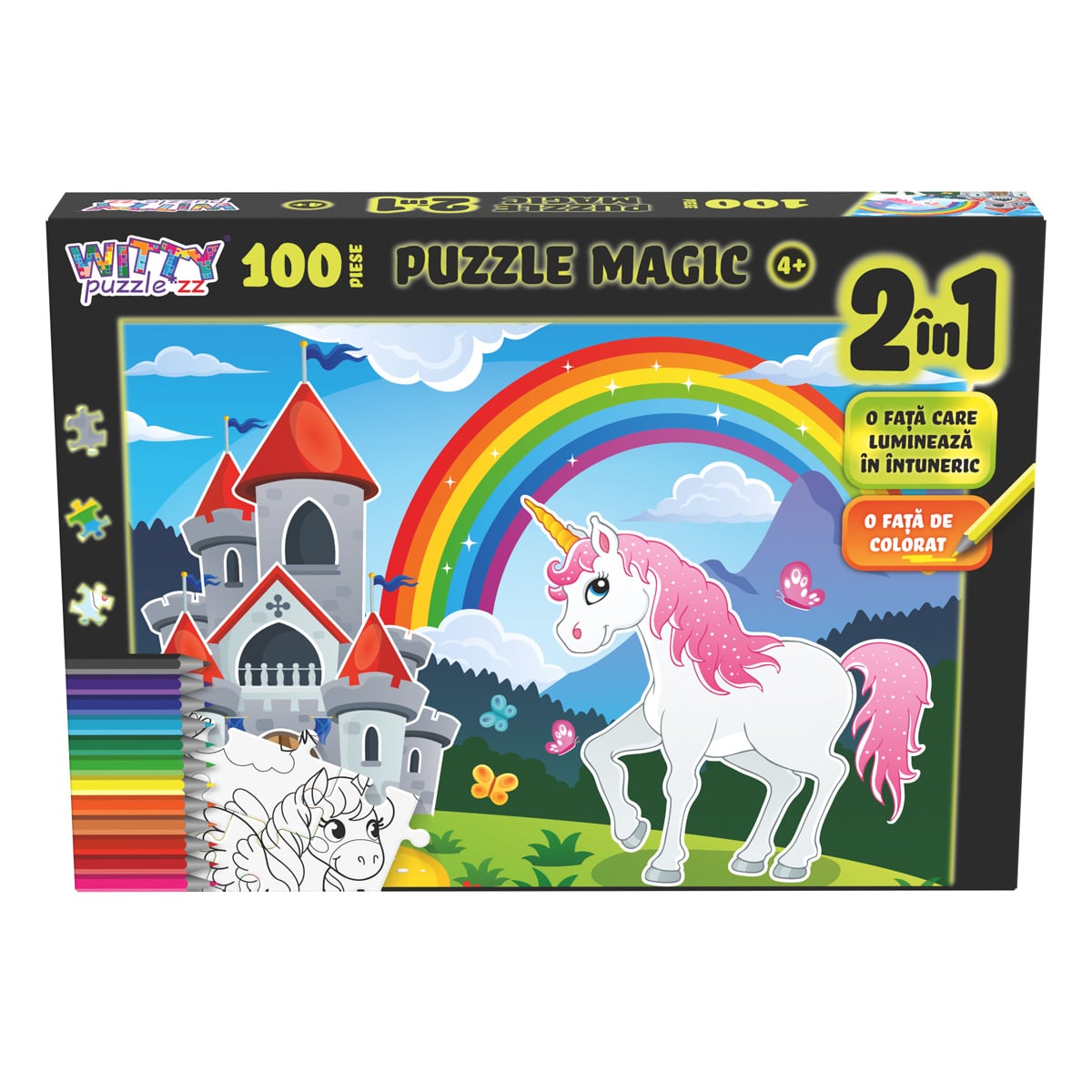 Puzzle Magic Unicorn 2 in 1 Witty Puzzlezz