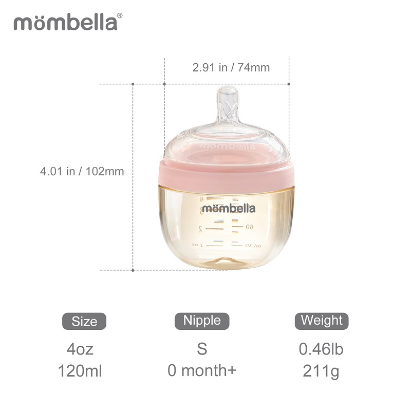 Biberon Anticolici Mombella Brest-Like PPSU 120ml - imagine 2