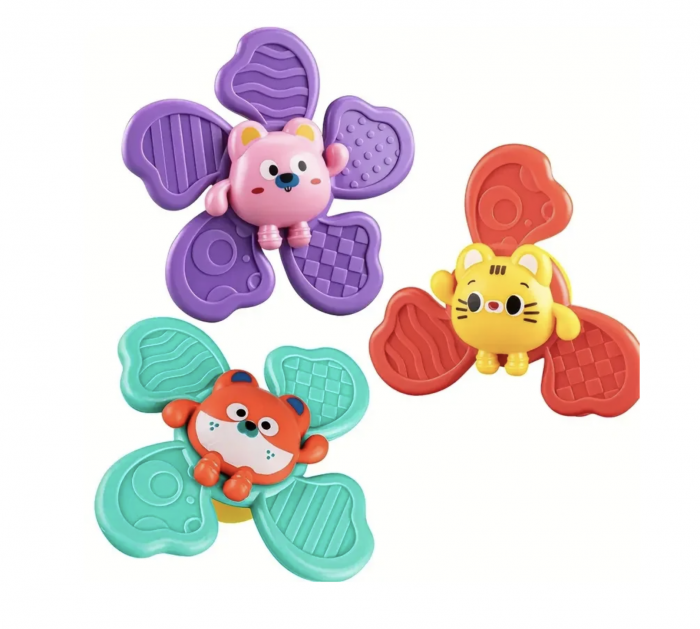 Set 3 Jucarii Senzoriale Krista cu Ventuza