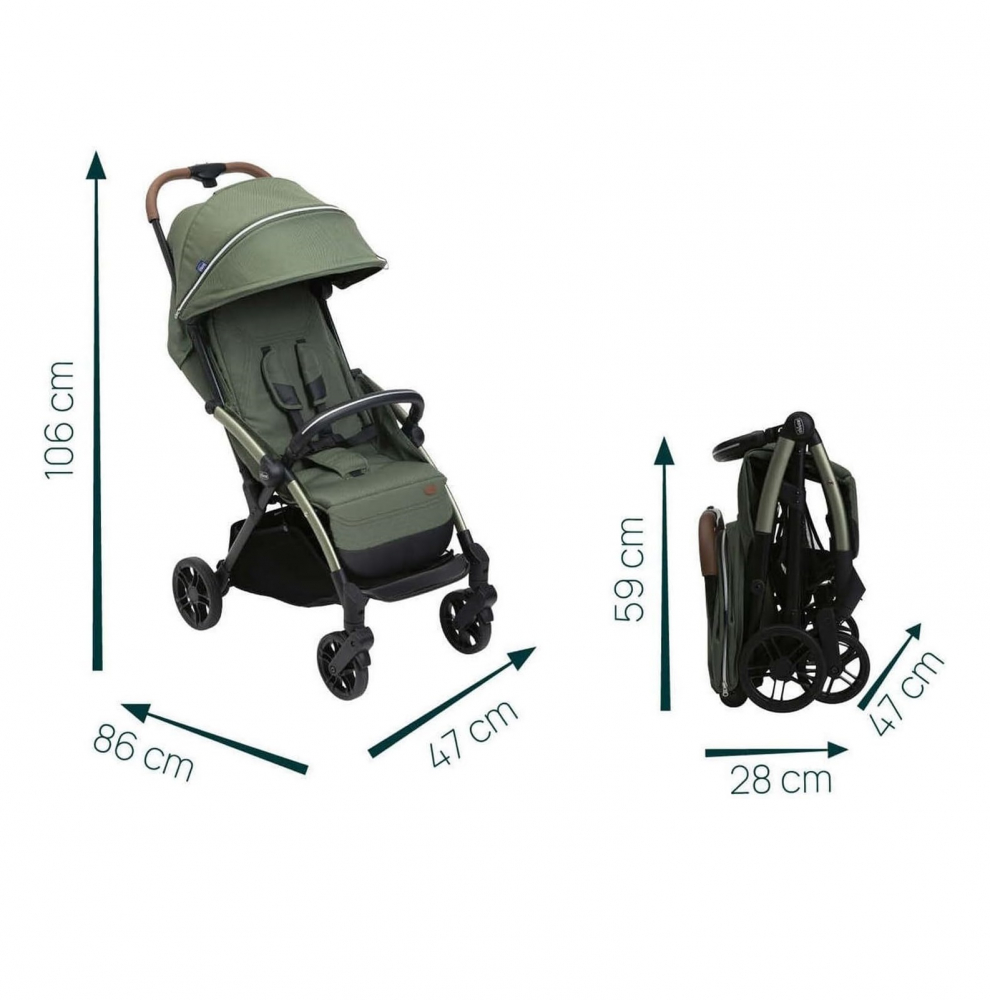 Chicco Goody XPlus Carucior Sport 0luni+ Verde - imagine 6