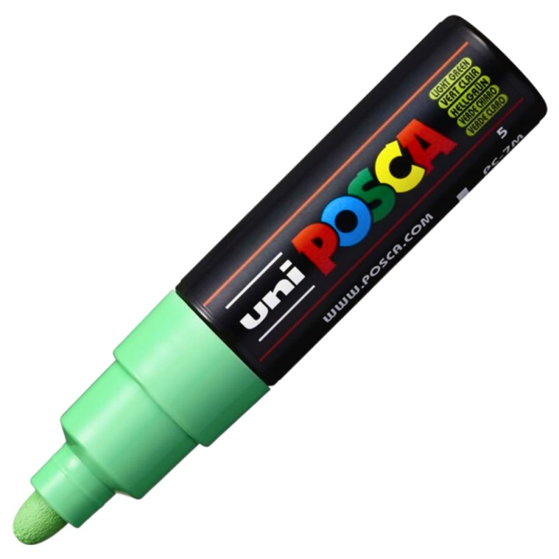 Marker Posca PC-7M Verde Deschis | Vârf Conic 4.5-5.5mm
