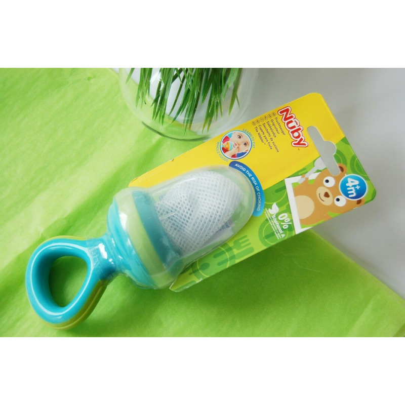 Nuby Dispozitiv Hranire Fructe 6m+ Albastru - imagine 5