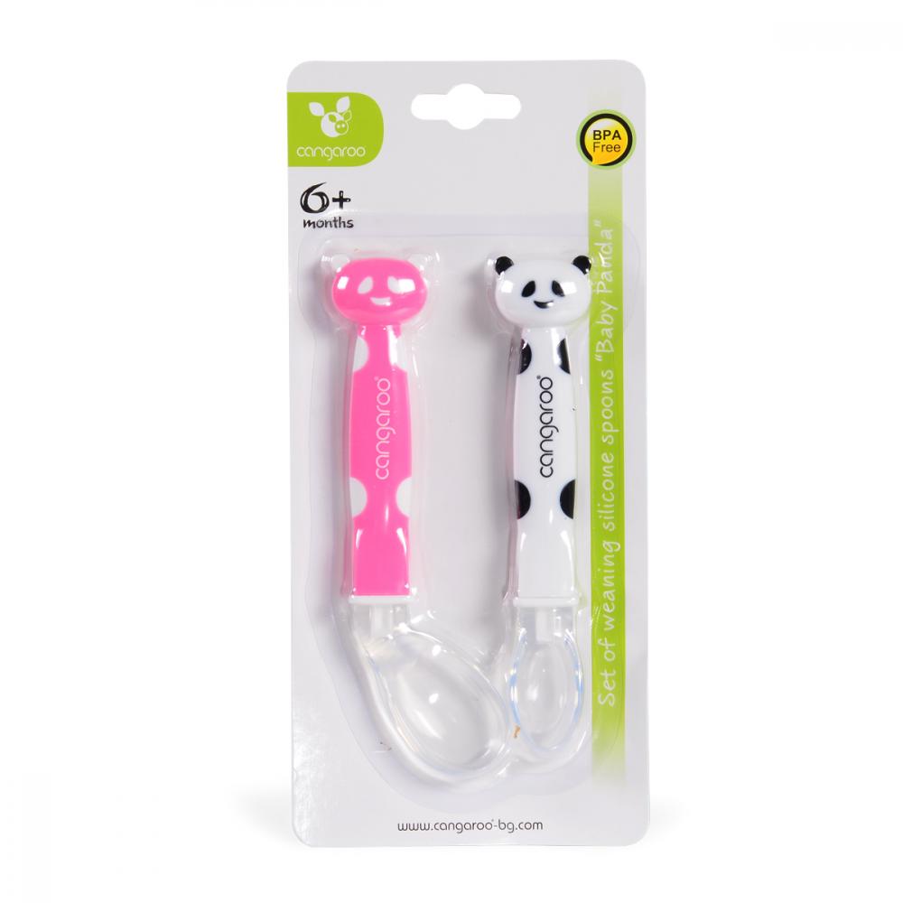 Set 2 Lingurite Silicon Panda Girl Cangaroo - imagine 2