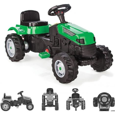 Tractor Pedale Pilsan Active, Verde, +3 Ani - imagine 6