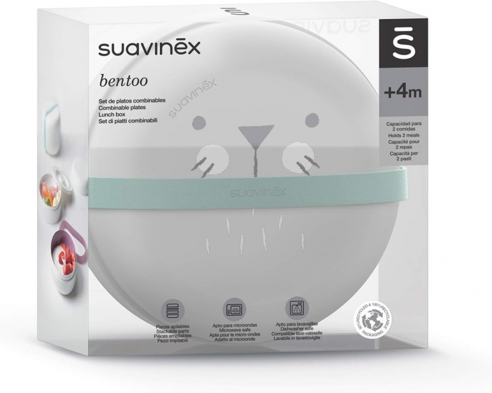 Set Boluri Prânz Bebeluși Suavinex Hygge Gri - imagine 5