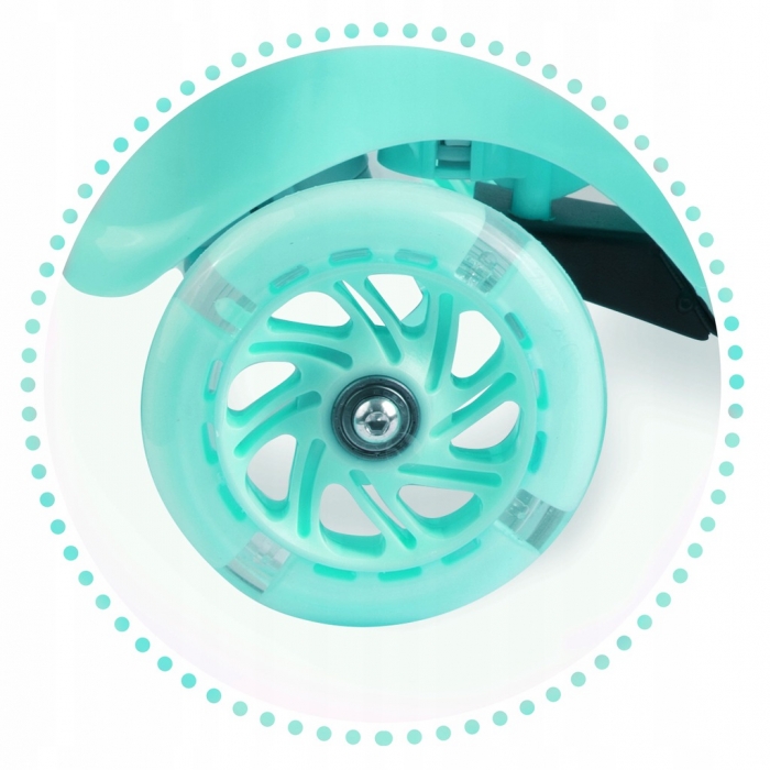 Trotineta Ricokids Piko LED Turcoaz 3+ Ani - imagine 4