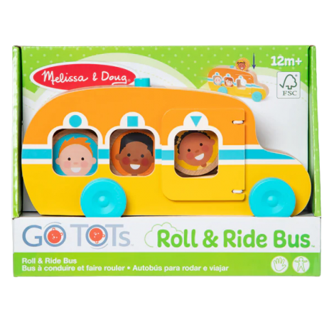 Autobuz lemn Melissa & Doug cu accesorii