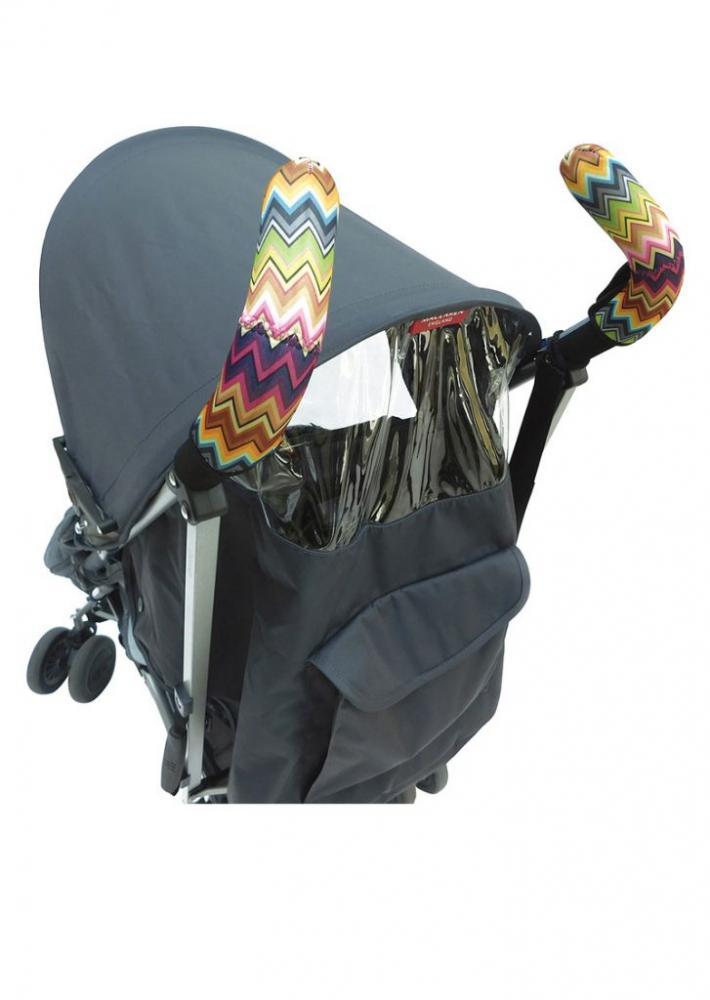 Set protecții manere carucior neopren gri Saro