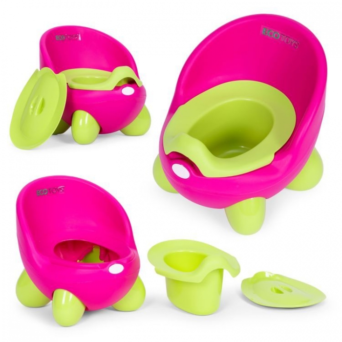 Olita Ecotoys PP112 Roz-Verde cu Inserție Detașabilă