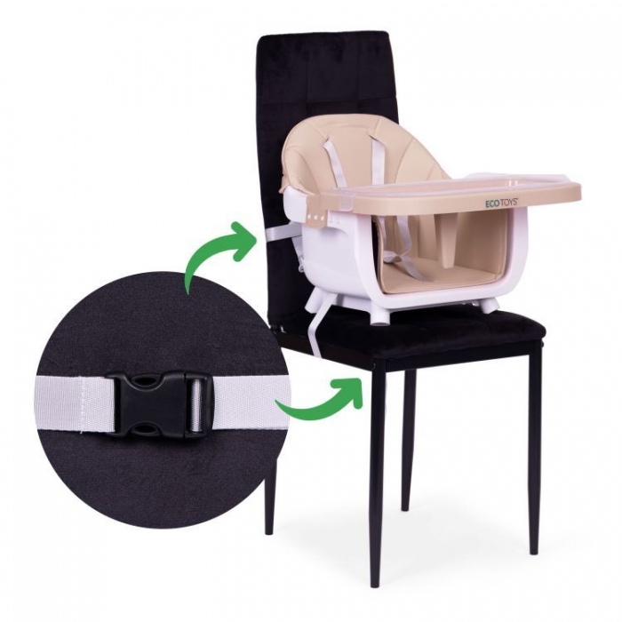 Scaun Masa 2 in 1 Ecotoys | Reglabil si Practic - imagine 7