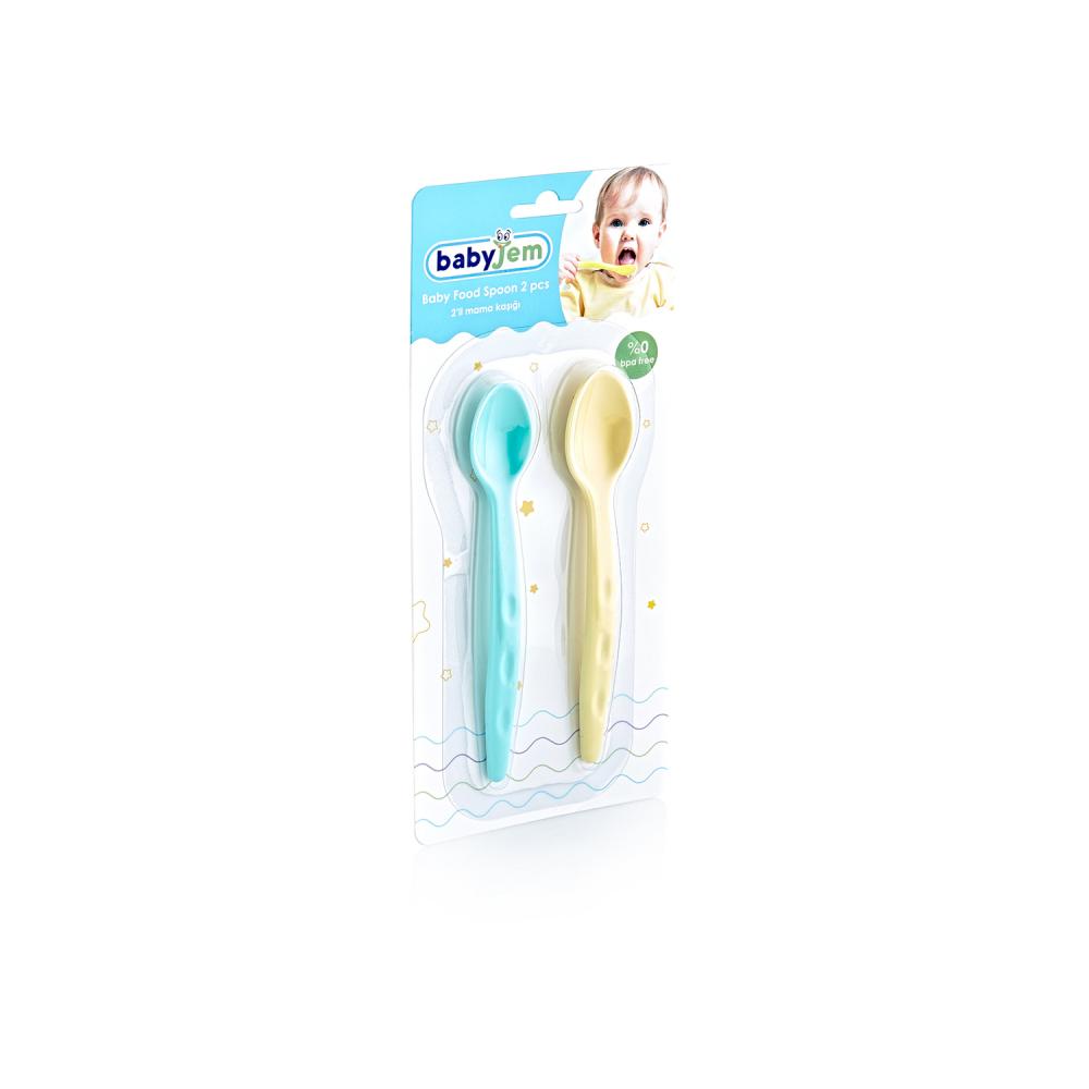 Set 2 lingurițe BabyJem BlueYellow - imagine 2