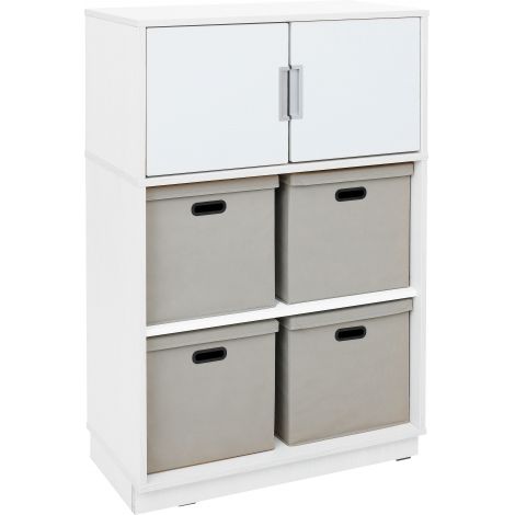 Set mobilier gradinita Quadro 103 Alb | Moje Bambino