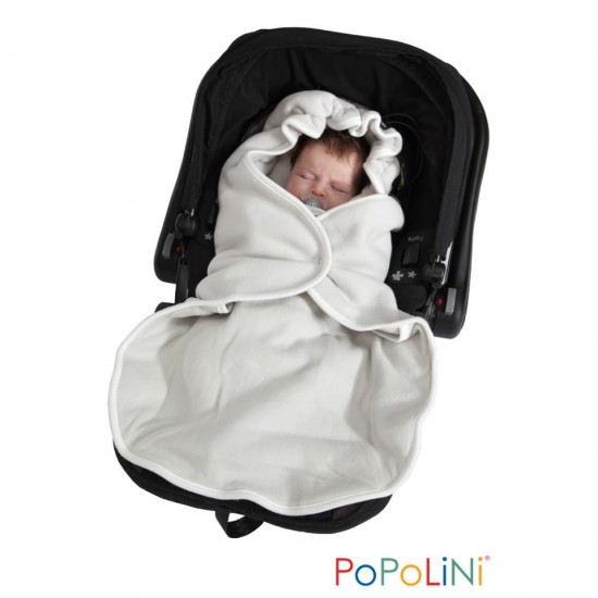 Husa scaun auto Iobio din lână merinos Light Grey - imagine 2