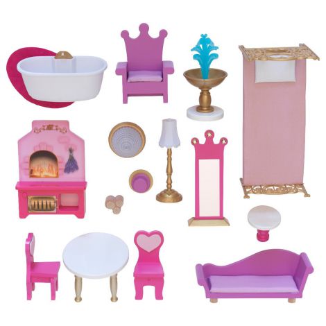 Casti Papusi Rose Garden Kidkraft, 8 Camere - imagine 12