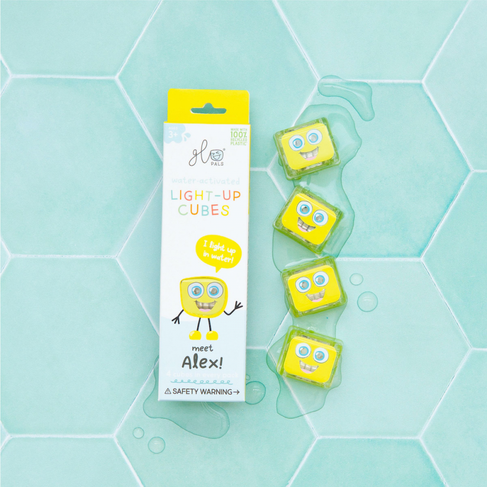 Jucărie Senzorială de Baie Glo Pals Alex - Galben - imagine 6