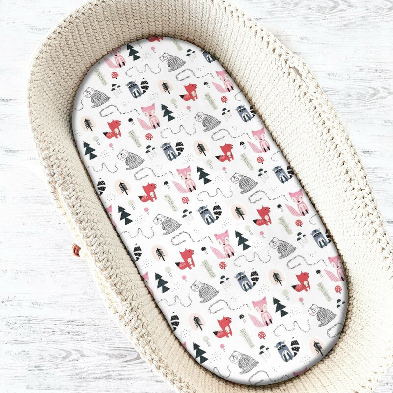 Cearceaf Landou MimiNu Fox Bumbac 80x35 cm - imagine 2