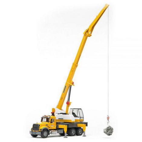 Camion Mack Granite Bruder cu Macara Liebherr