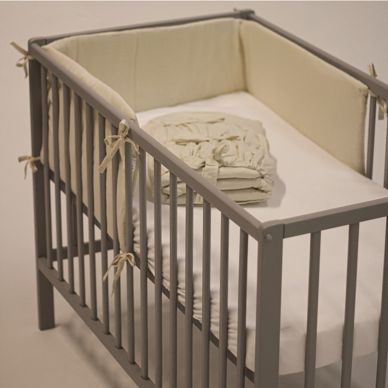 Aparatoare Patut Petite&Mars Tilly Gri, 120x60 cm - imagine 4