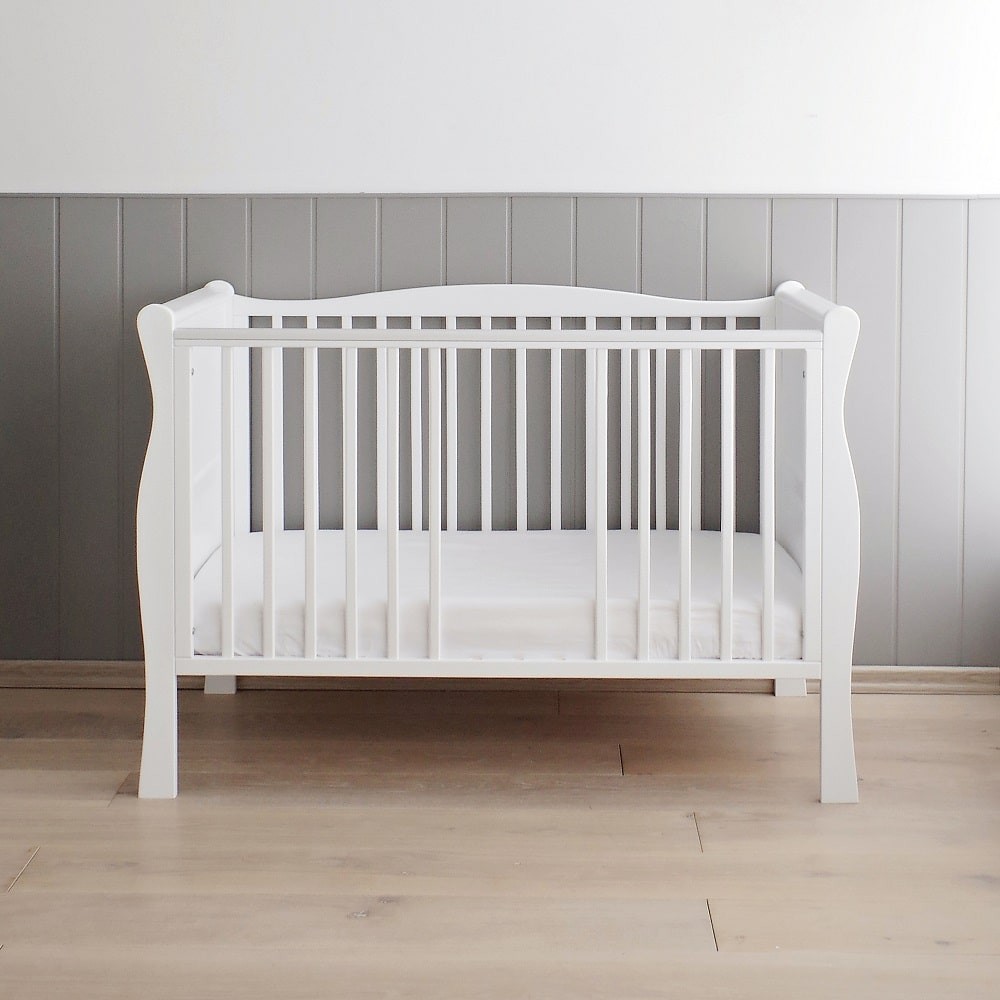 Patut Woodies Alb 120x60 cm, Saltea Reglabila - imagine 2