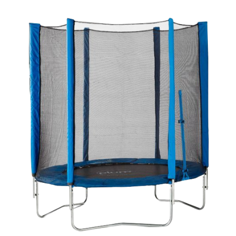 Trambulina Plum Junior Blue 140 cm cu plasa protectie