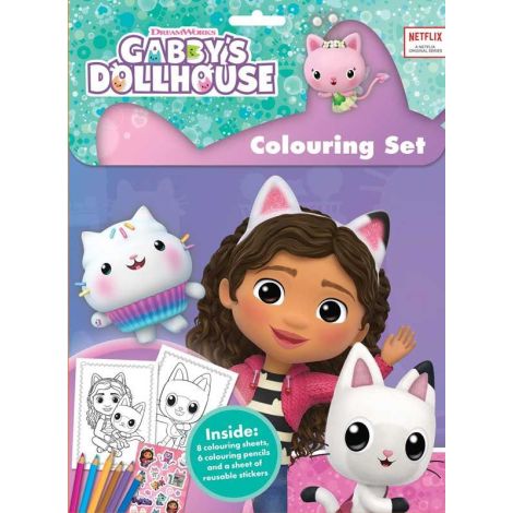 Set Colorat Gabby Alligator cu Abtibilduri