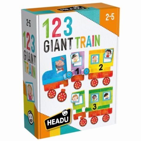 Headu Puzzle Tren 123 - Educativ 3+ - imagine 3