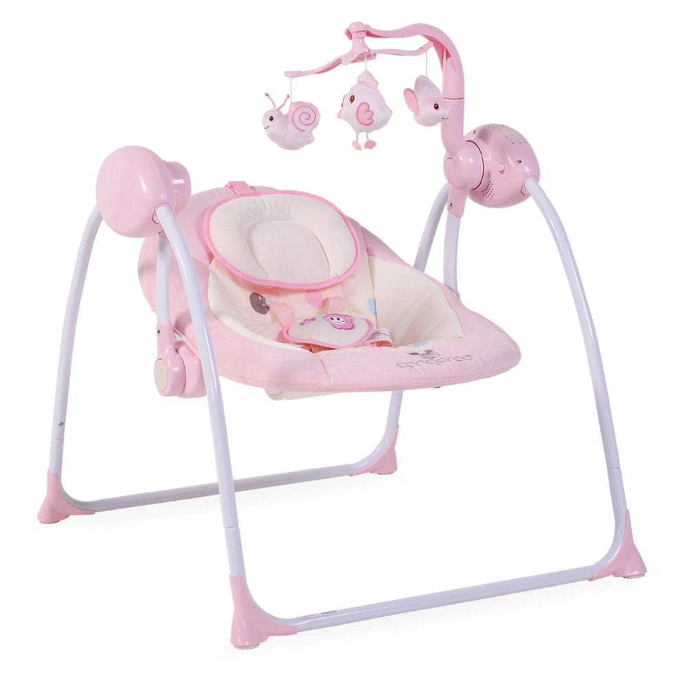 Leagan Electric Cangaroo Baby Swing+ Pink - imagine 2