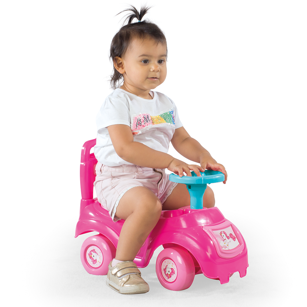 Mașinuță Dolu Unicorn fără pedale | Ride-On cu spațiu depozitare - imagine 5