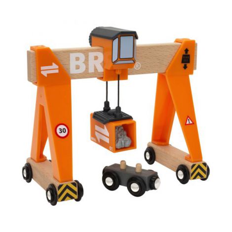 Pod cu macara Brio 33732 | Trenulete lemn - imagine 6