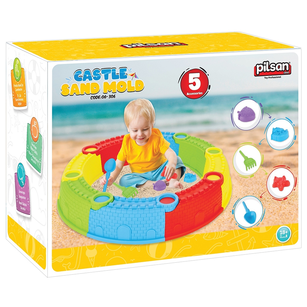 Nisipar Pilsan Sand Castle Mould - Set Joacă
