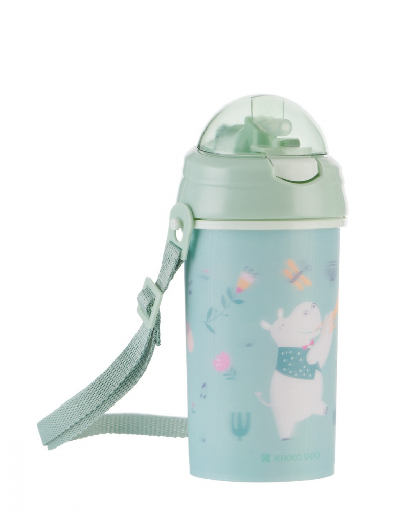 Cană KikkaBoo Music Fest cu Pai Silicon 450ml - imagine 4