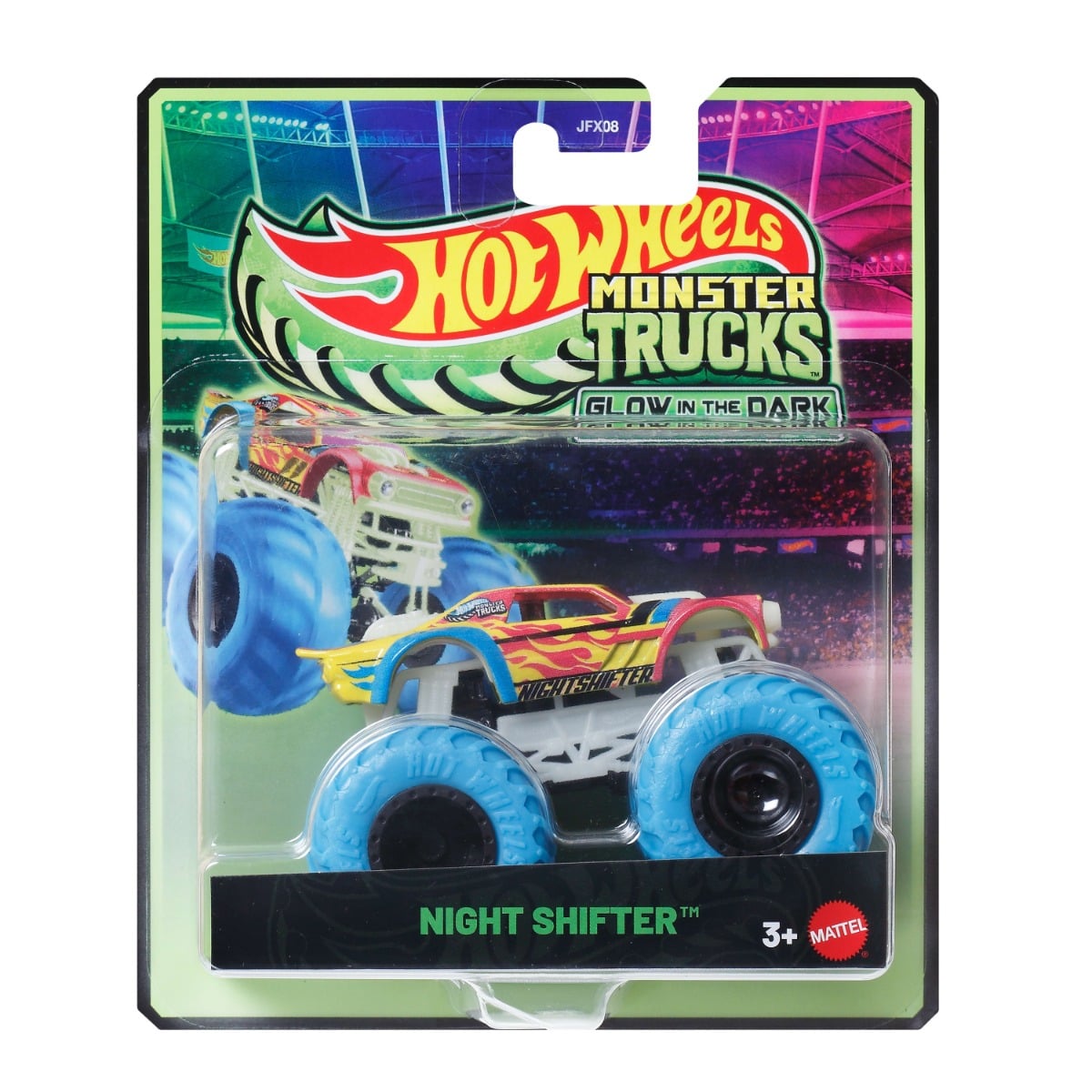 Hot Wheels Monster Truck Night Shifter Glowing