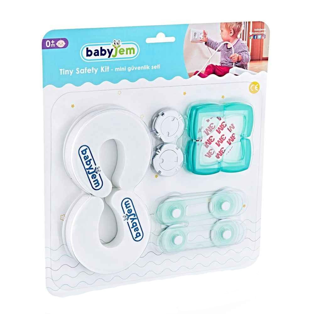Kit Siguranțe Mobilier BabyJem White, Protecție Colțuri